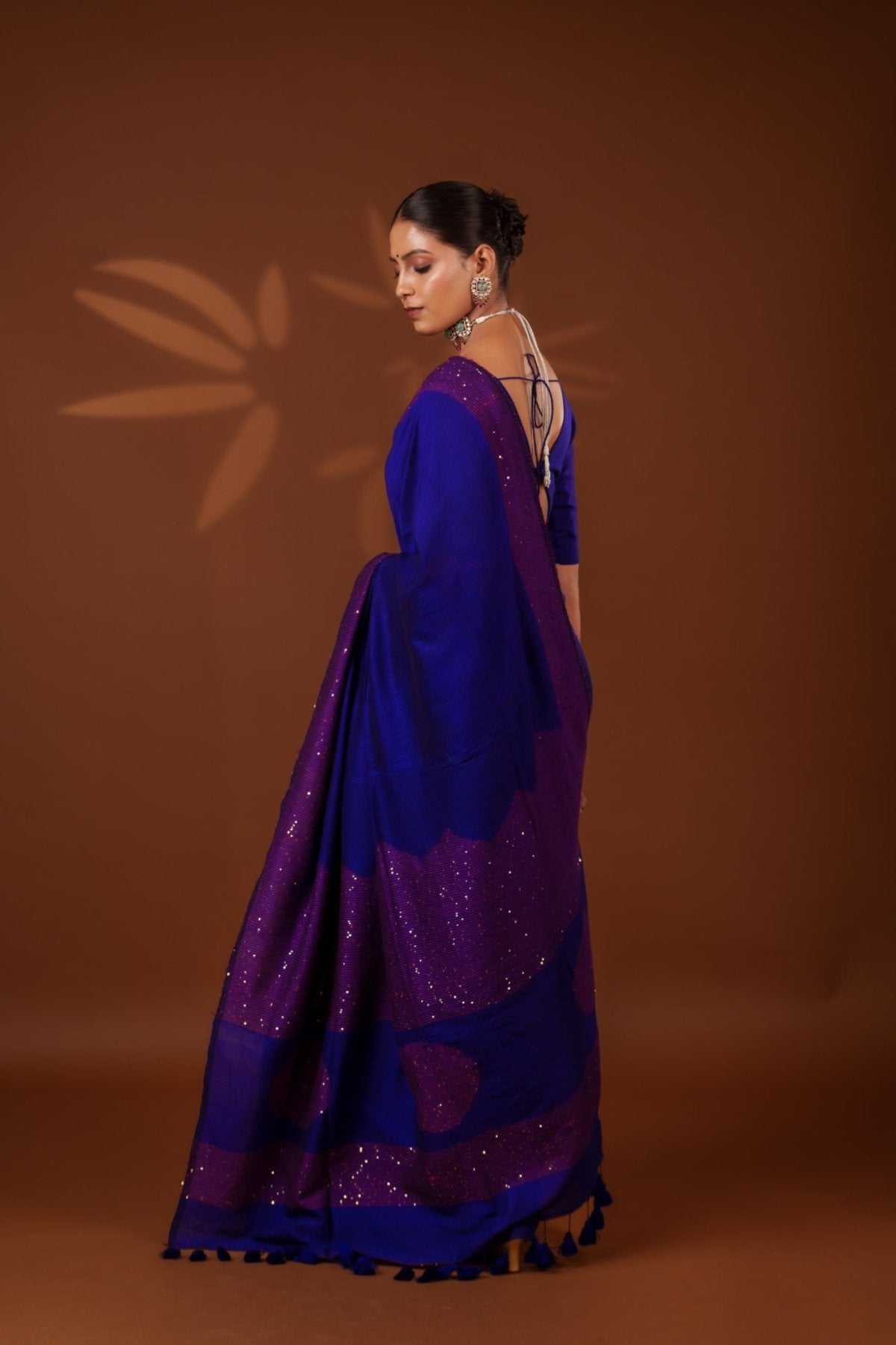 Blue Shakti saree - Eternity by Sakshi