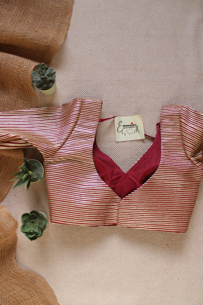 Red Chakori Blouse - Eternity by Sakshi