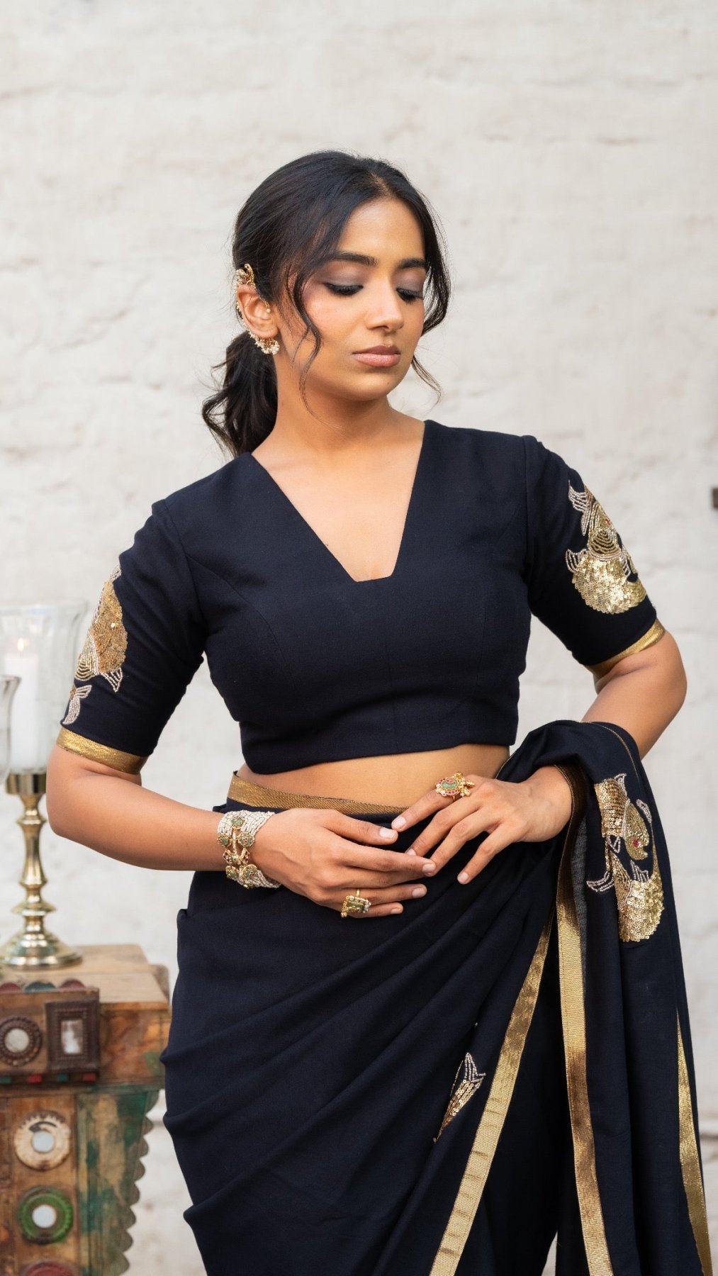 Midnight Jalpari Blouse - Eternity by Sakshi