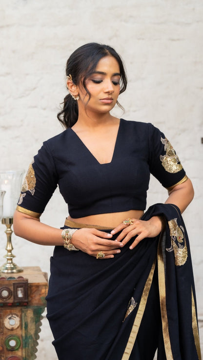 Midnight Jalpari Blouse - Eternity by Sakshi