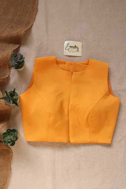 Mustard Double Zip Mood Blouse - Eternity by Sakshi