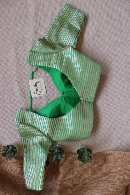 Green Chakori Blouse - Eternity by Sakshi