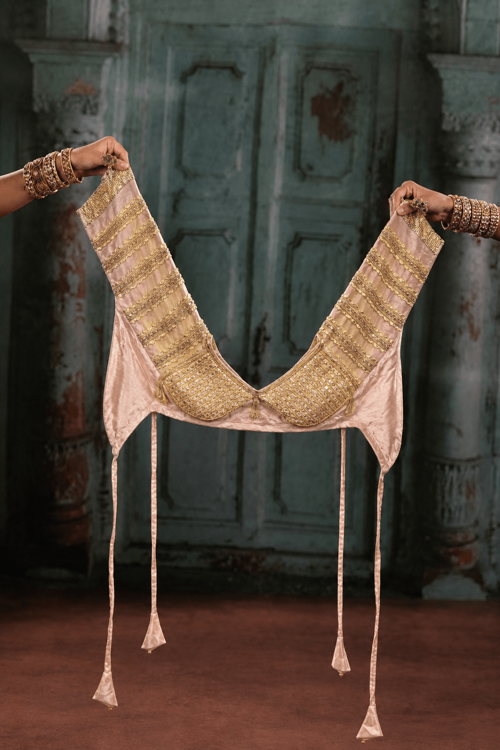 Rose Champagne Aangi Blouse - Eternity by Sakshi