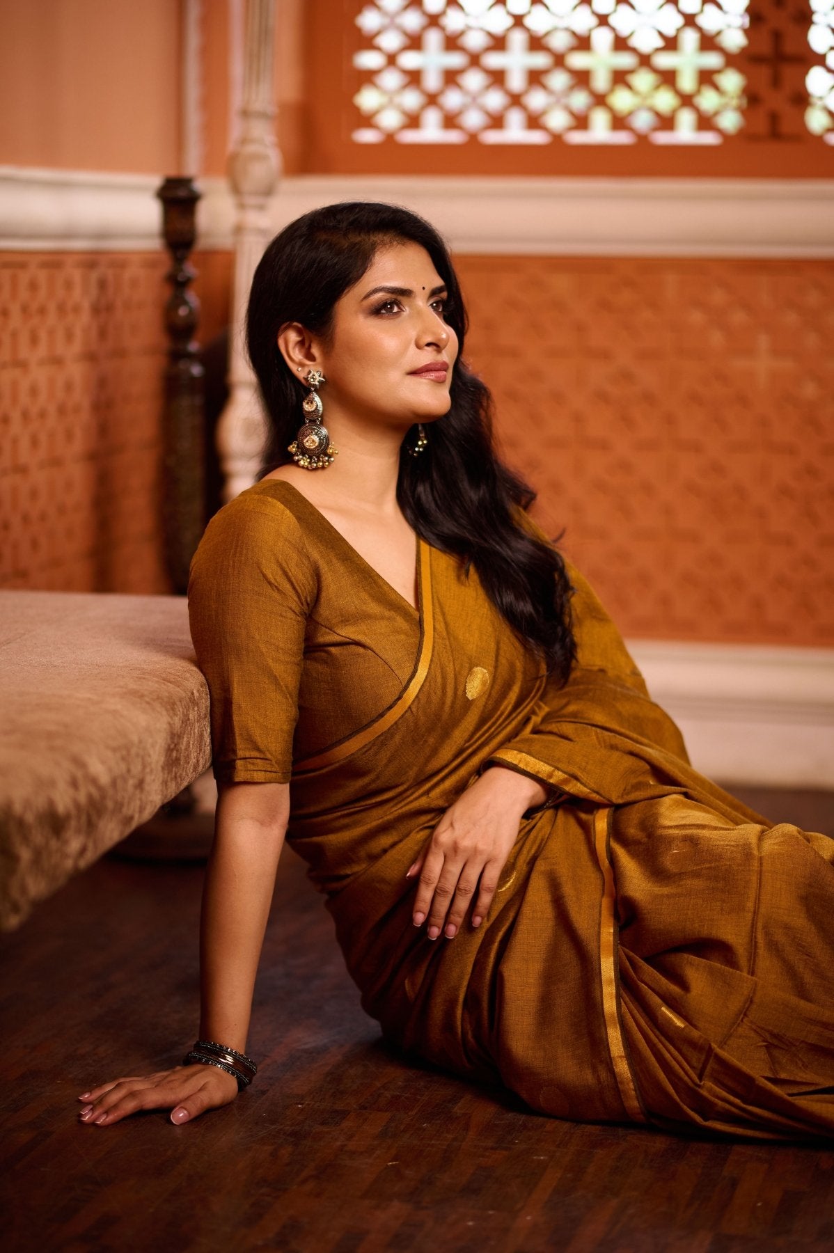 Yellow Polka Saree - Eternity by Sakshi