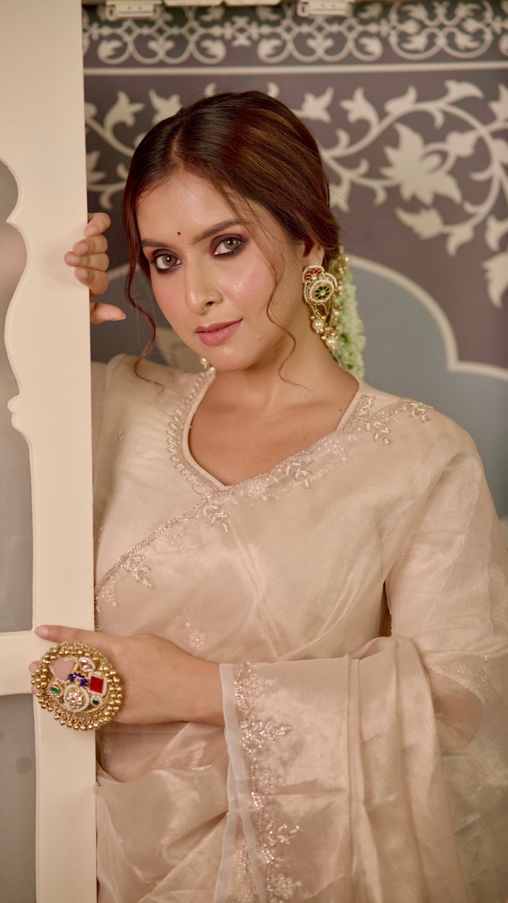 Pearl Handwork Raaz Saree - Eternity by Sakshi