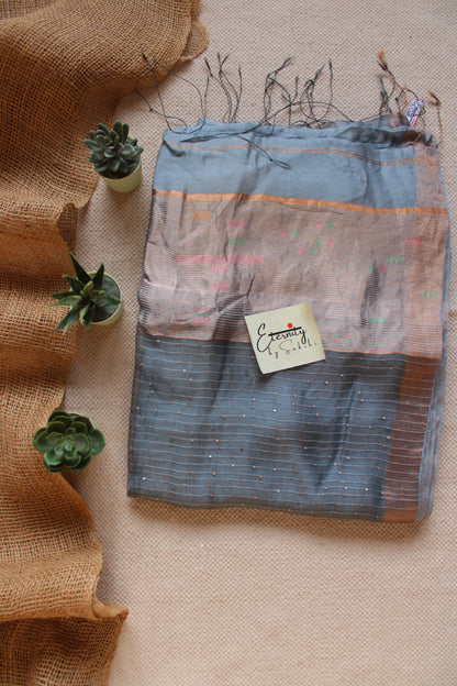 Grey Raga Resham Saree