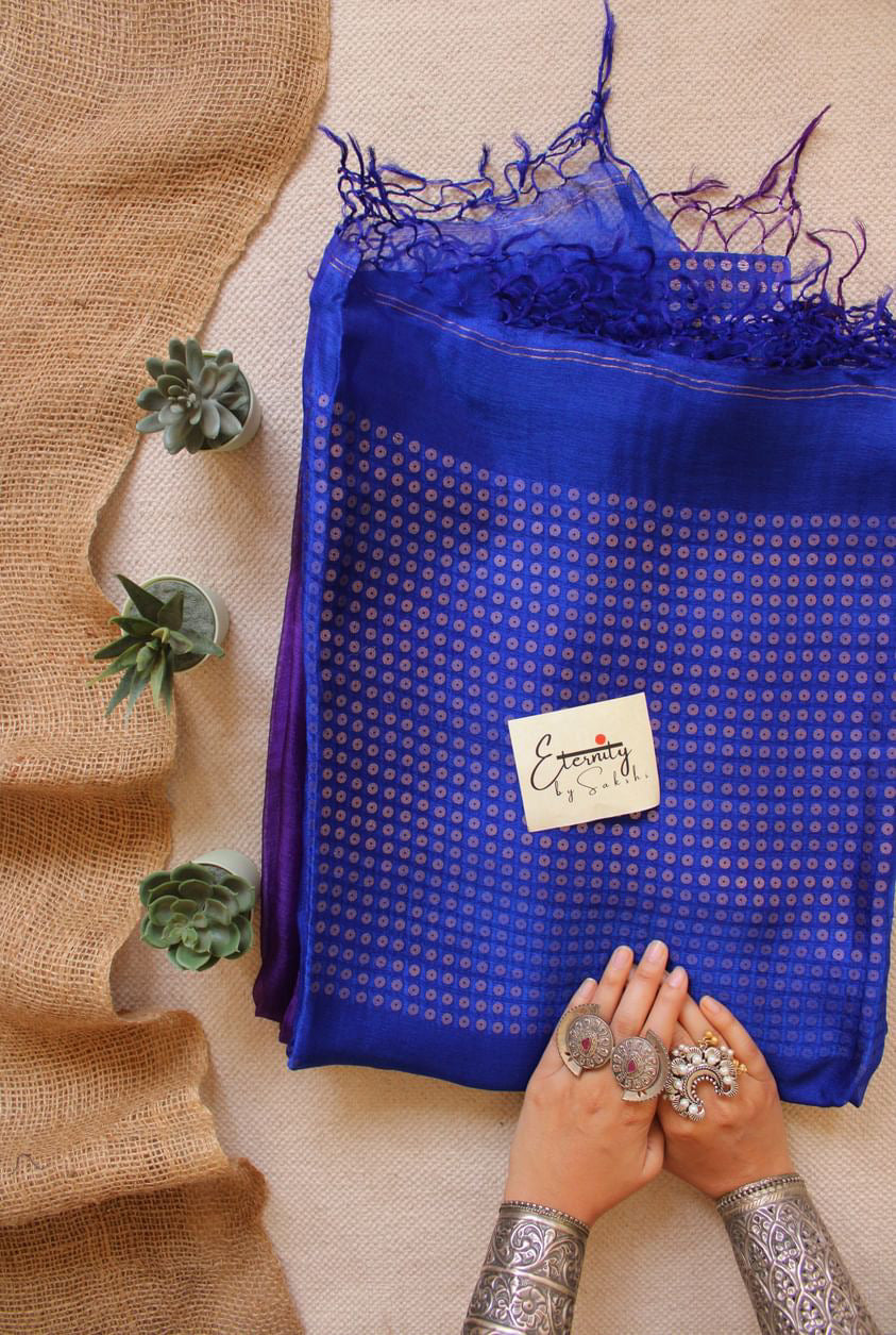 Blue Sundari Saree