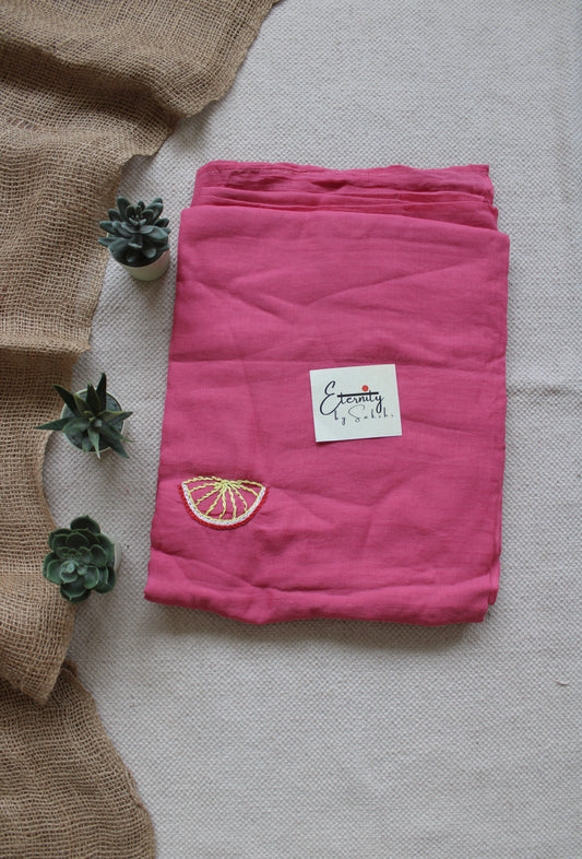 Pink Summer Watermelon Saree