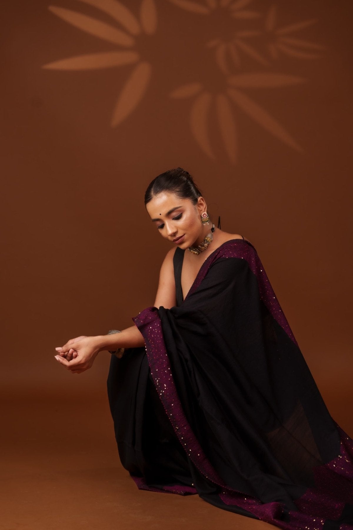 Black Shakti Saree - Eternity by Sakshi