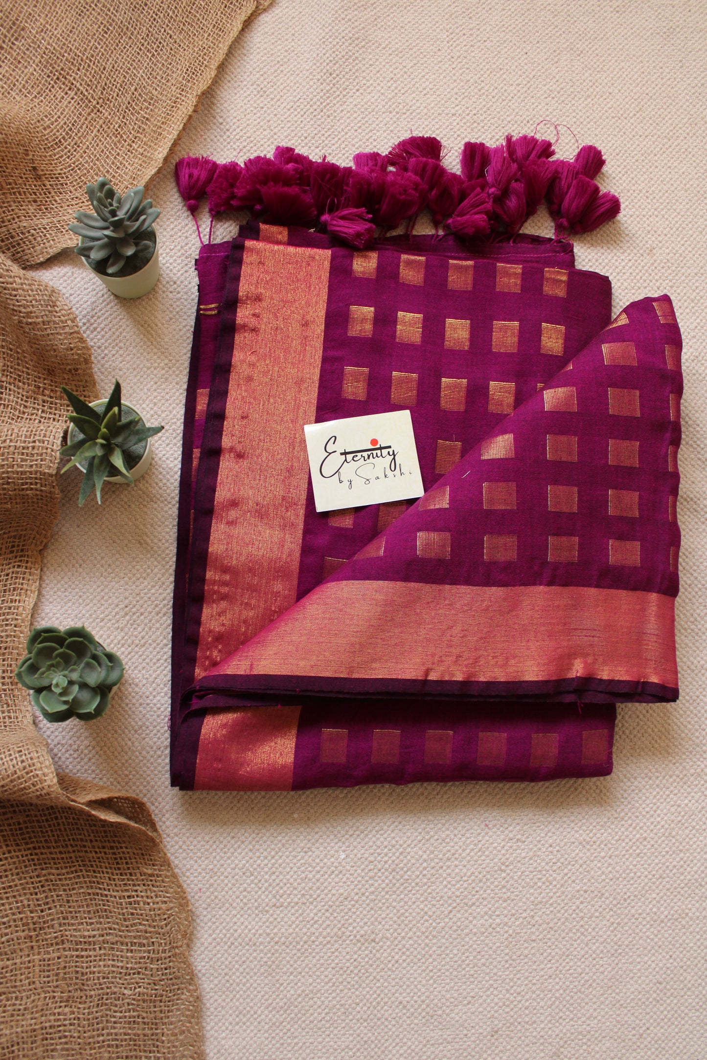 Magenta Meher Saree