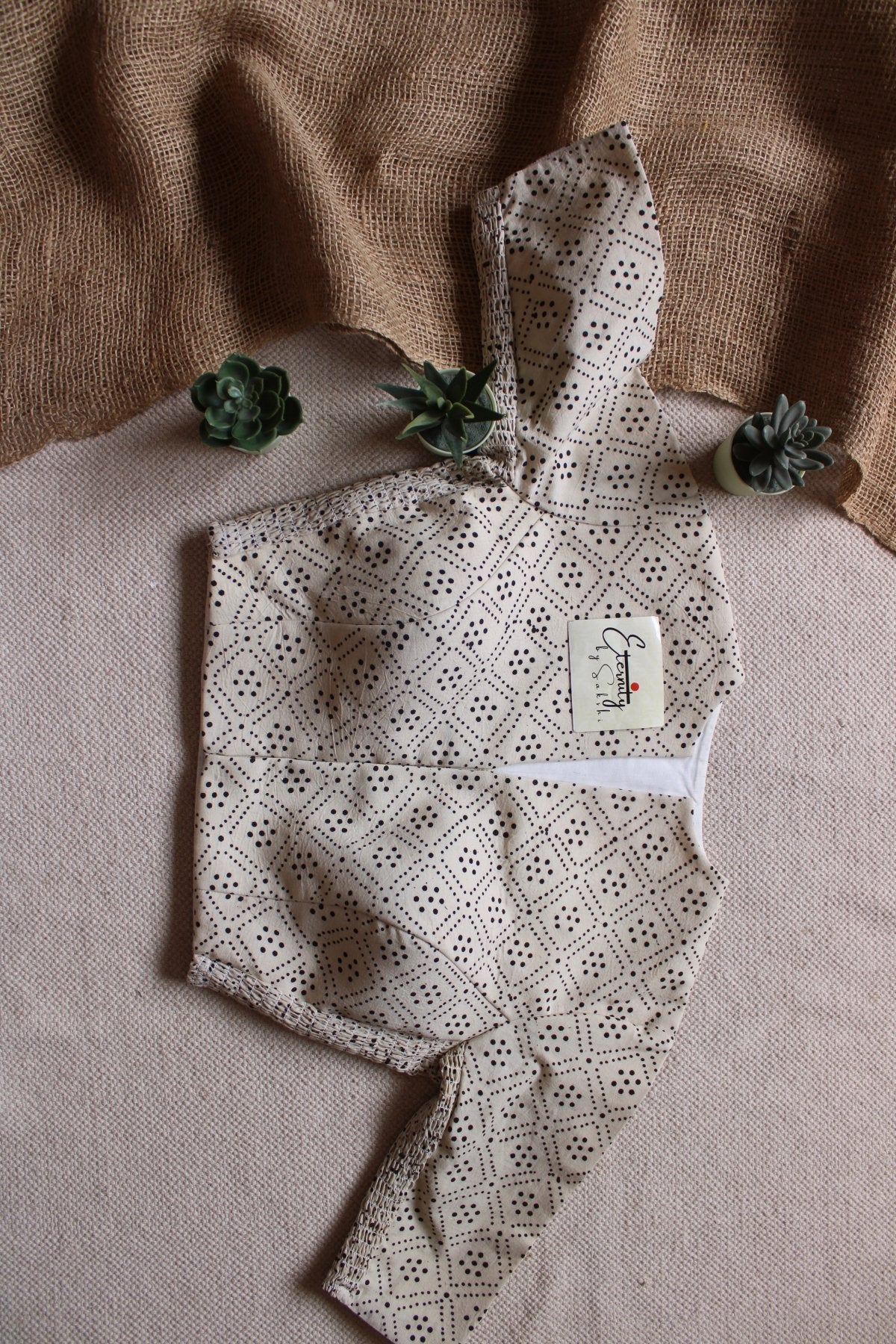 Vanilla Ajrakh Strechable Blouse - Eternity by Sakshi