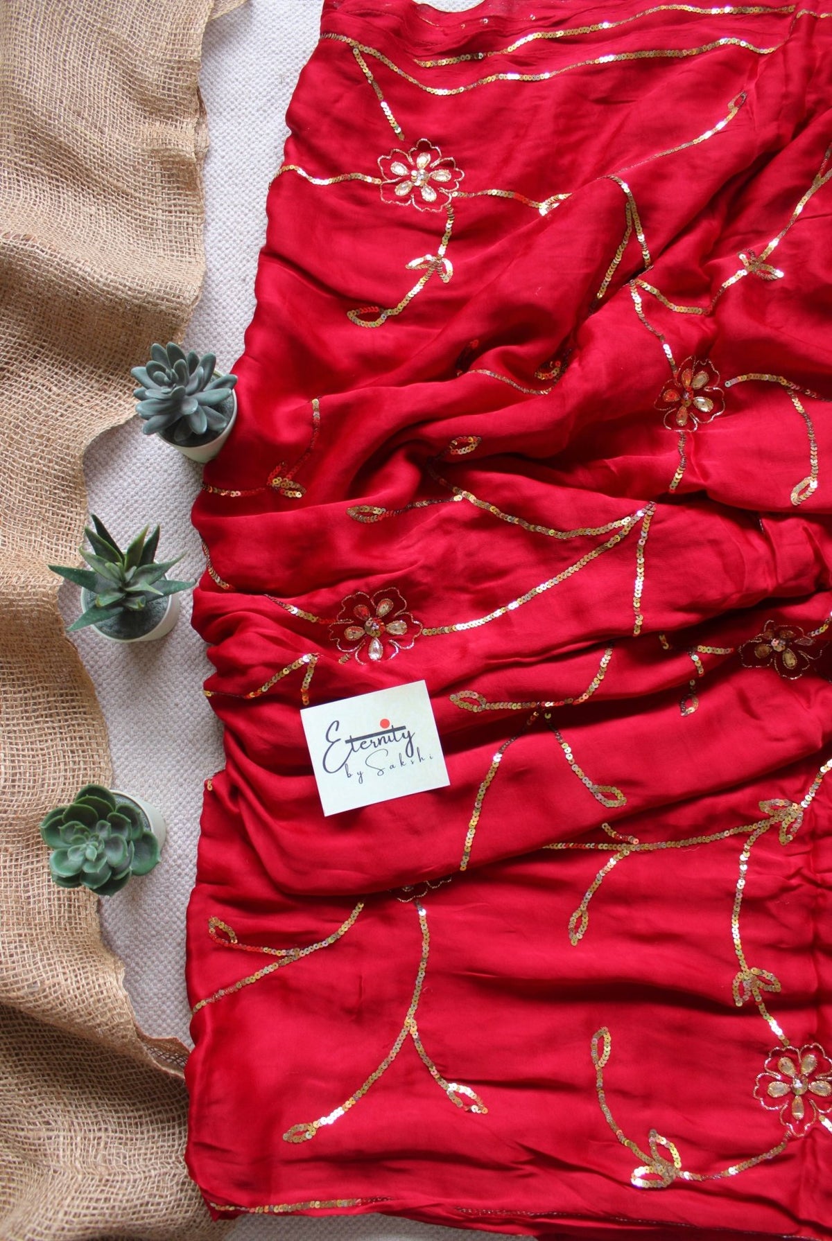 Heartbeat Modal Handwork Saree - Eternity by Sakshi