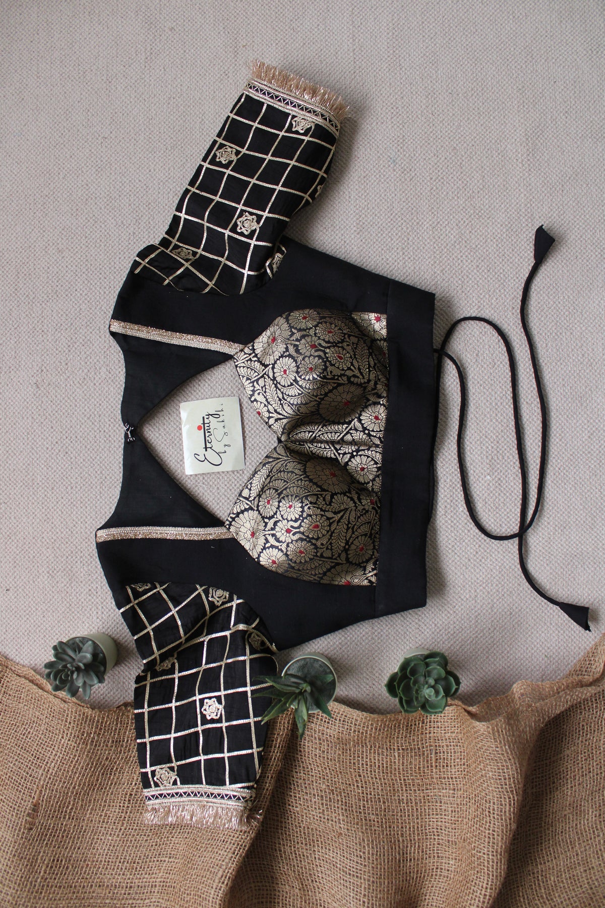 Dastoor Banarasi Patch Blouse