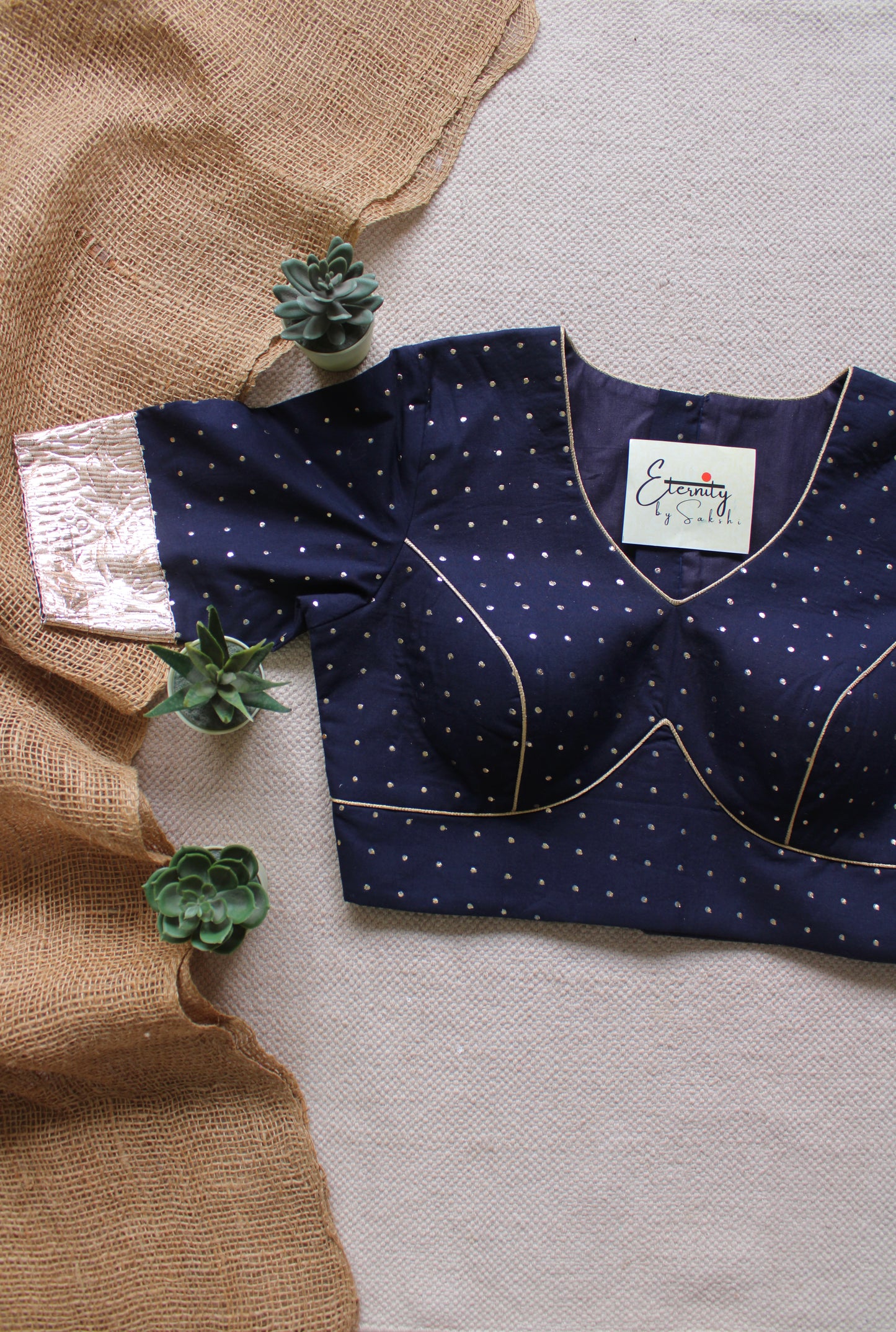 Blue Navratri Amba Blouse