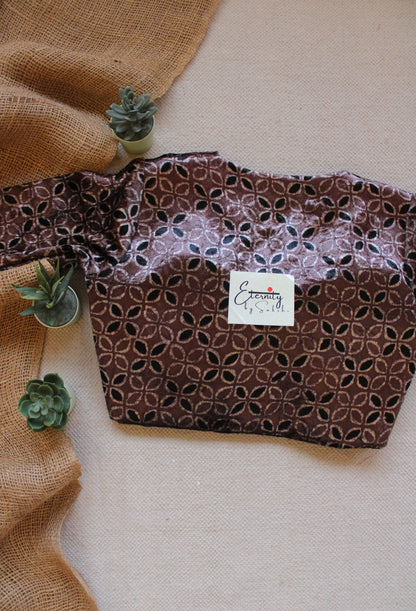 Mud Ajrakh Velvet Blouse - Eternity by Sakshi