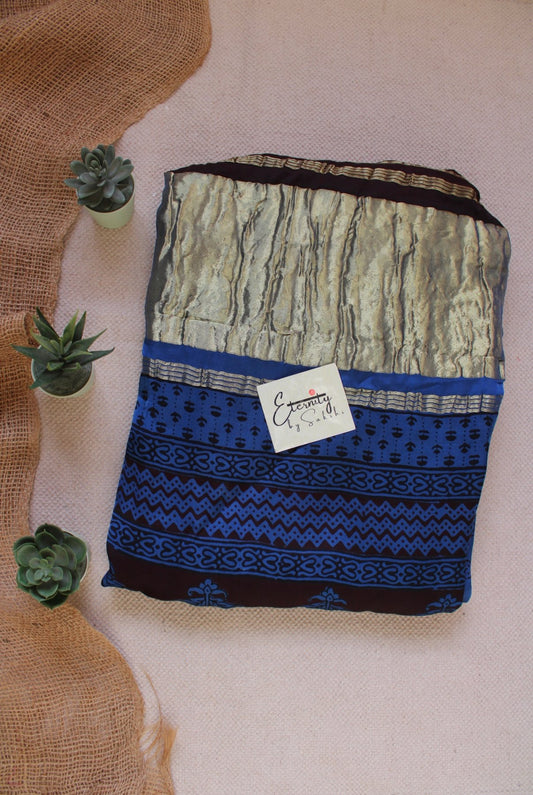 Indigo Bagh Modal Saree - Eternity by Sakshi