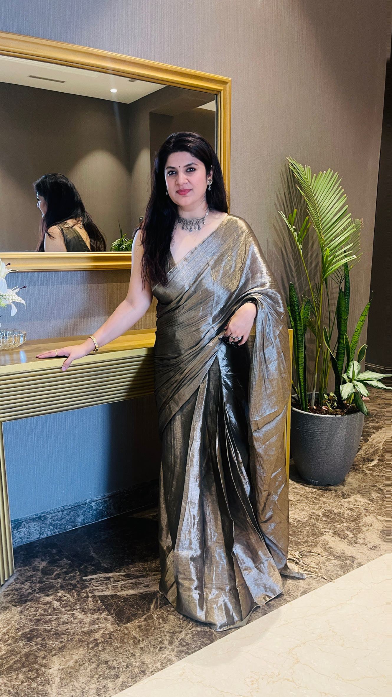 Padma Metallic Saree