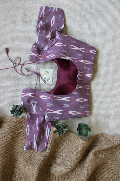 Onion Pink Ikat Blouse - Eternity by Sakshi