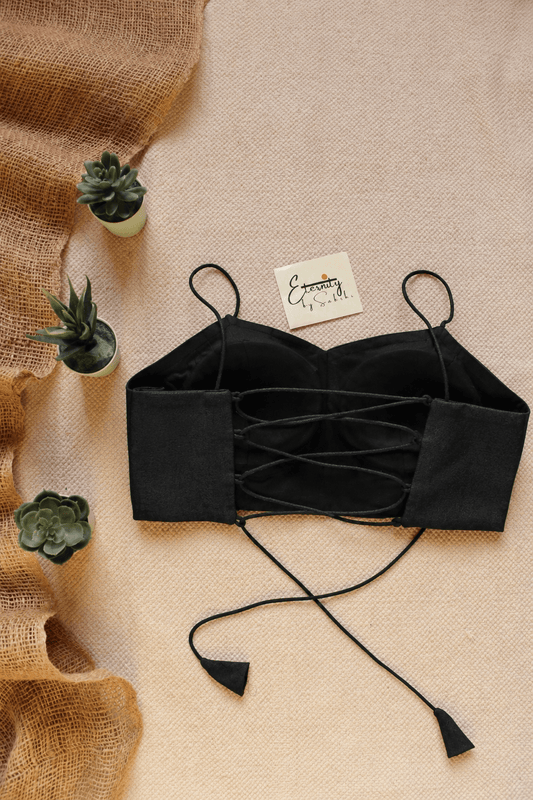 Black Noodle Dorrie Backless blouse - Eternity by Sakshi