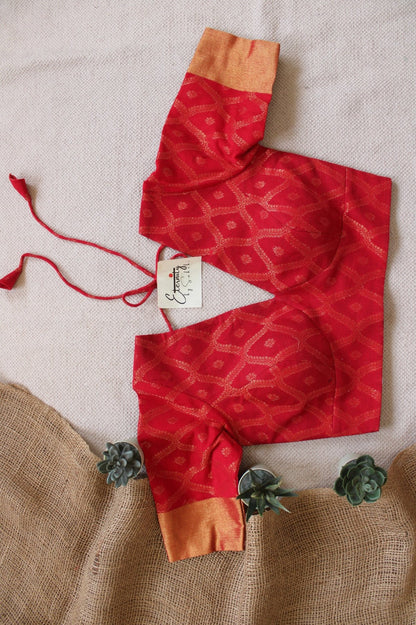 Red Sajni Blouse - Eternity by Sakshi