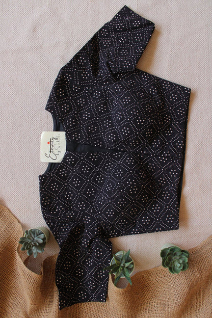 Black Vanilla Ajrakh Limited Edition Blouse