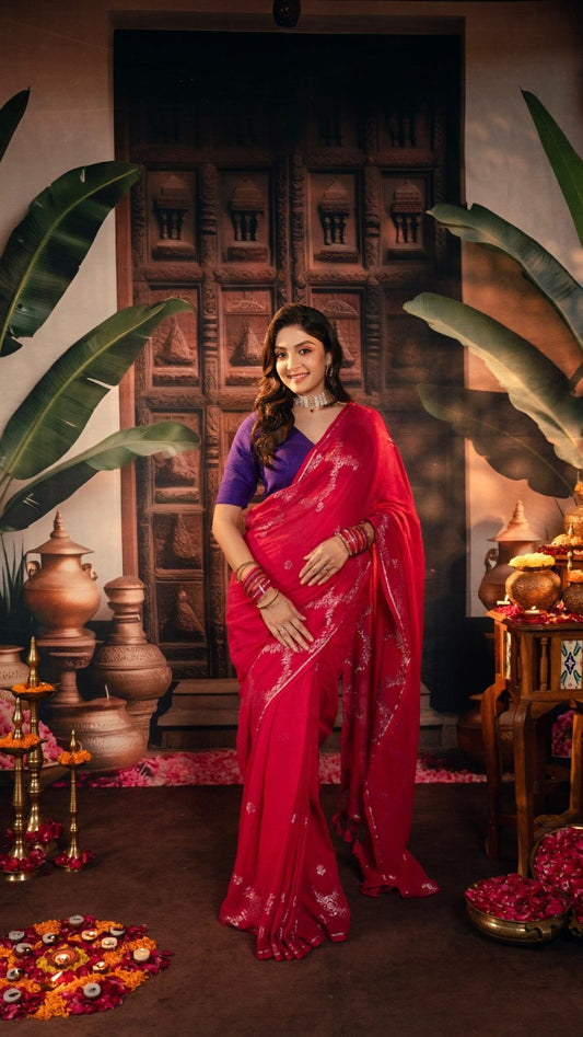 Gulabo Parv Saree - Eternity by Sakshi