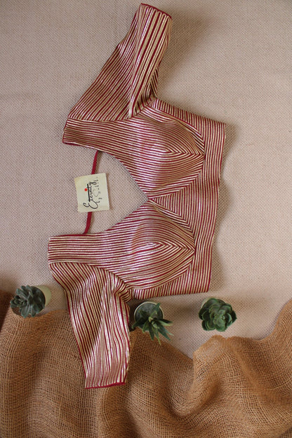 Red Chakori Blouse - Eternity by Sakshi