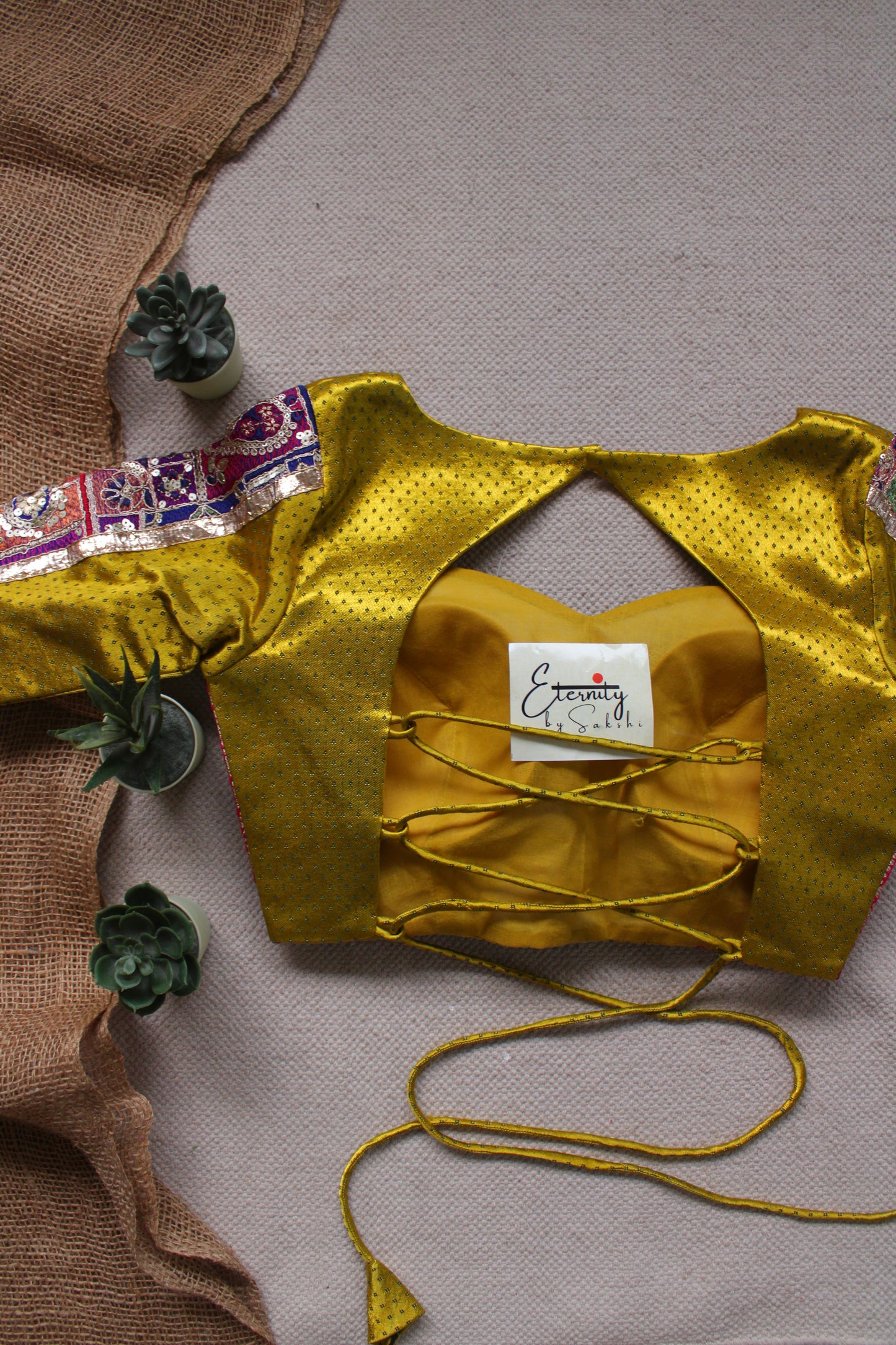 Peela Navratri Noor Blouse