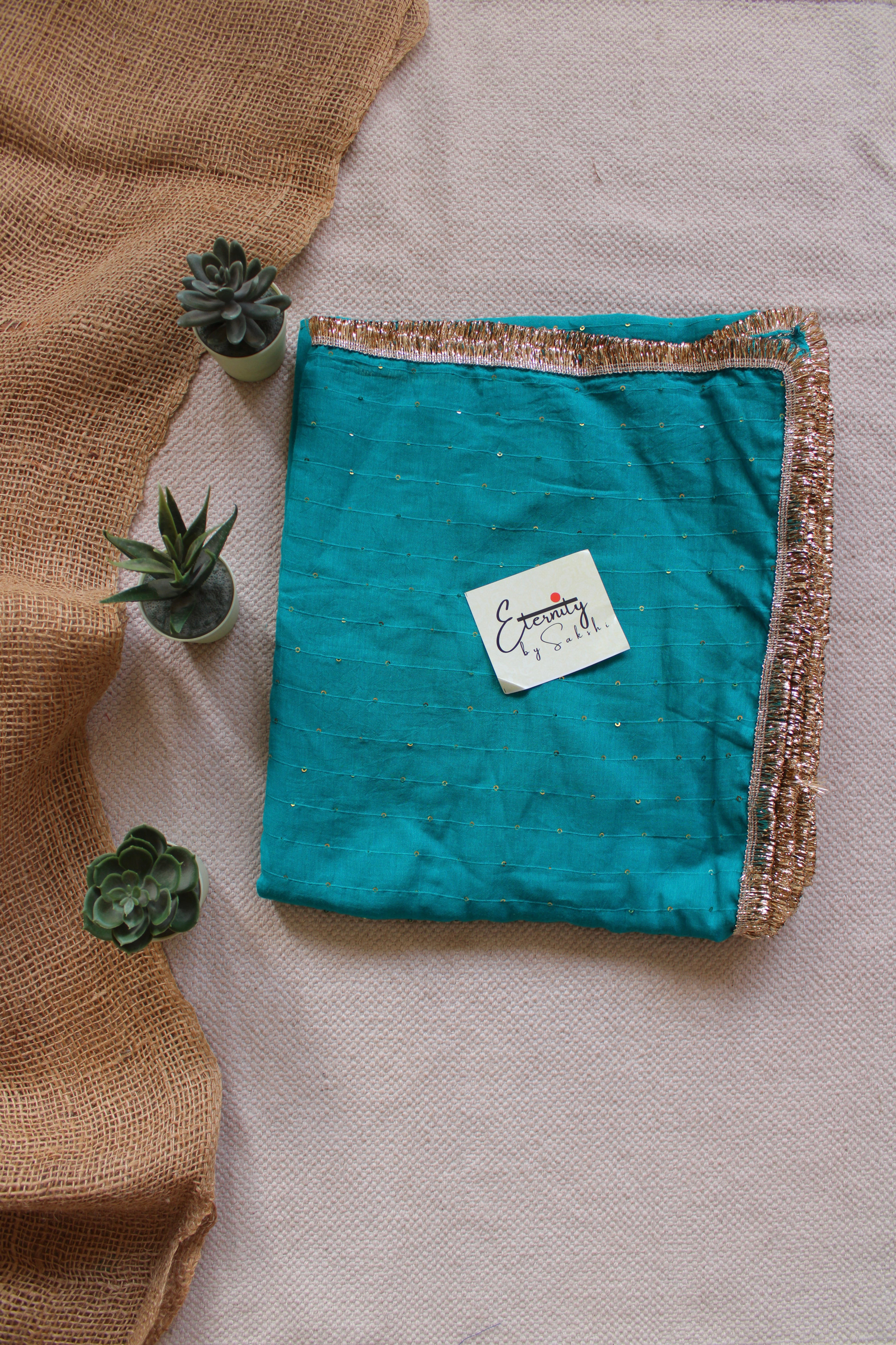 Sea Green Gulbahar Saree