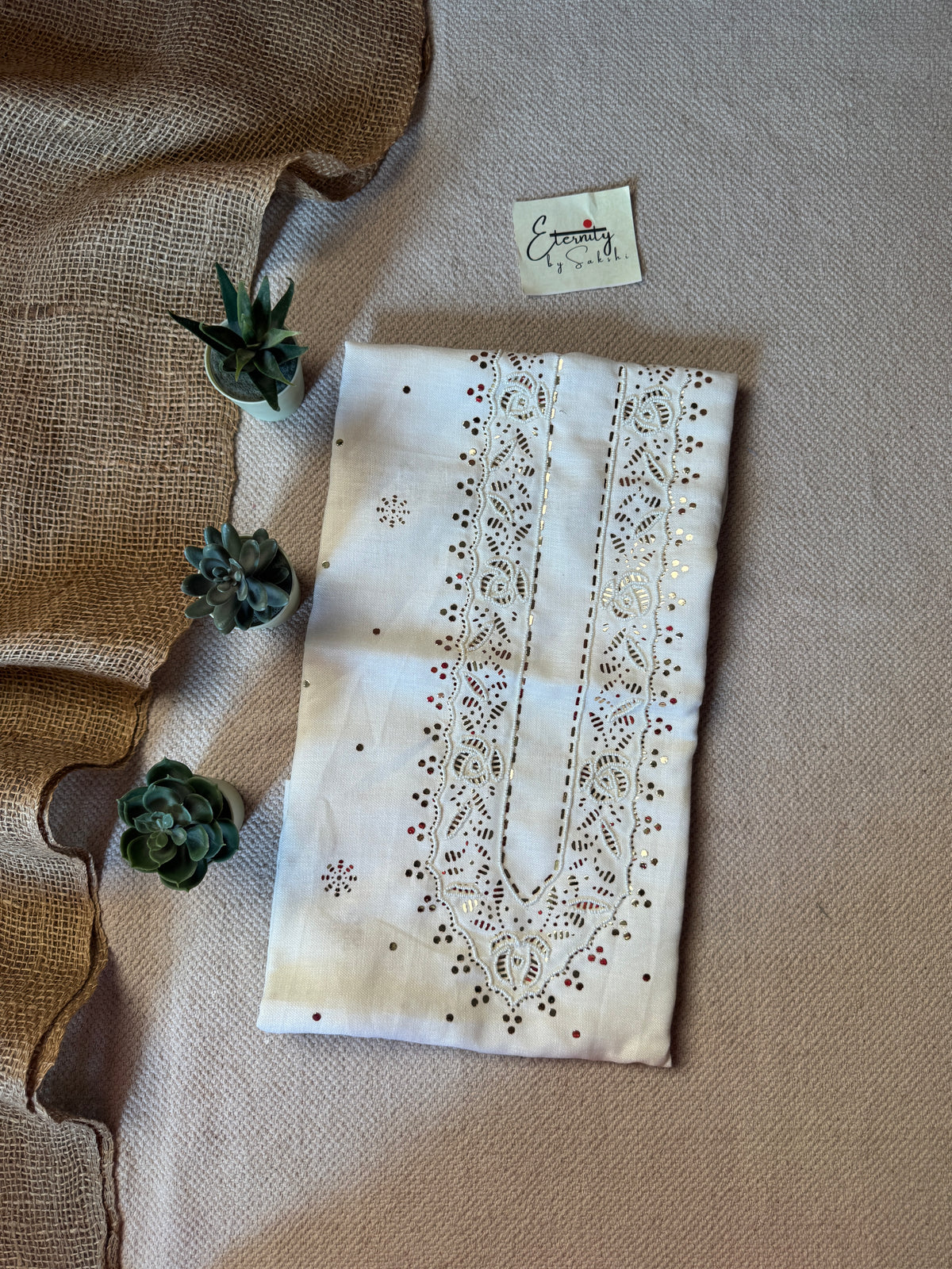 White Linen Unstitched Mens Kurta Fabric