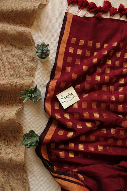 Maroon Meher Saree