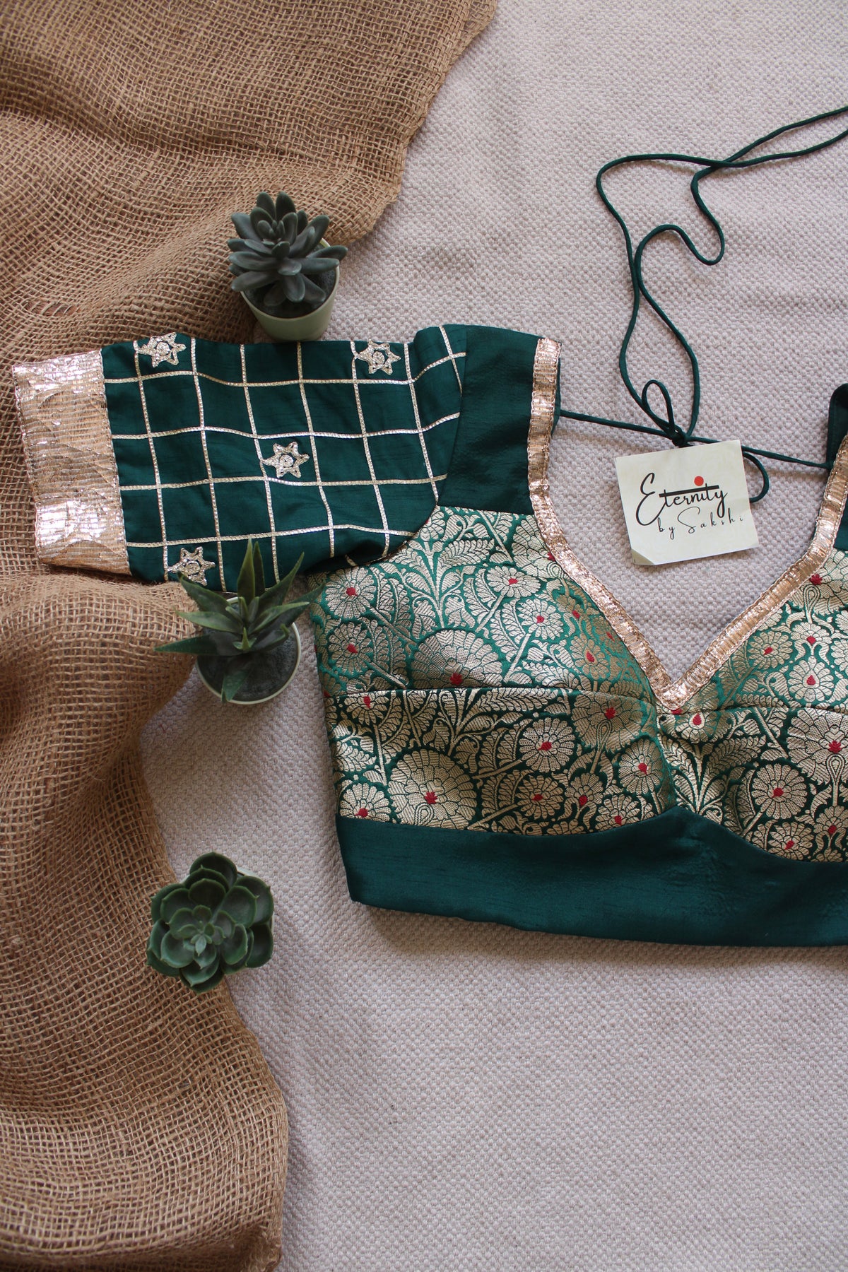 Green Patch Blouse
