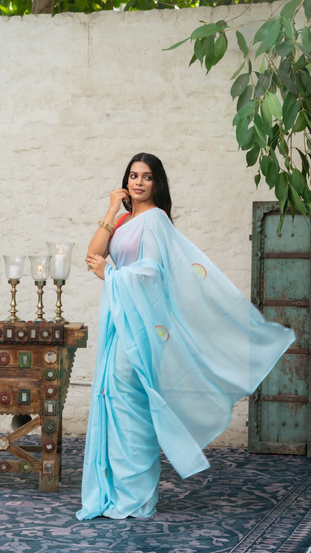 Skyloom Summer Watermelon Saree - Eternity by Sakshi