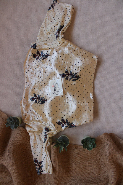 Butter Ajrakh Velvet Blouse - Eternity by Sakshi