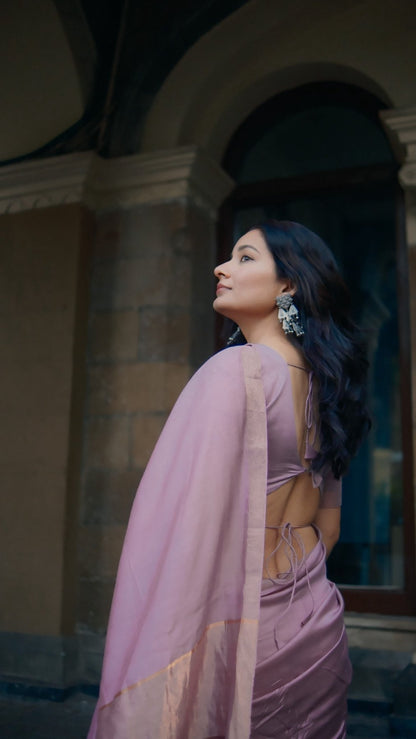 Mauve Raga Resham Saree - Eternity by Sakshi