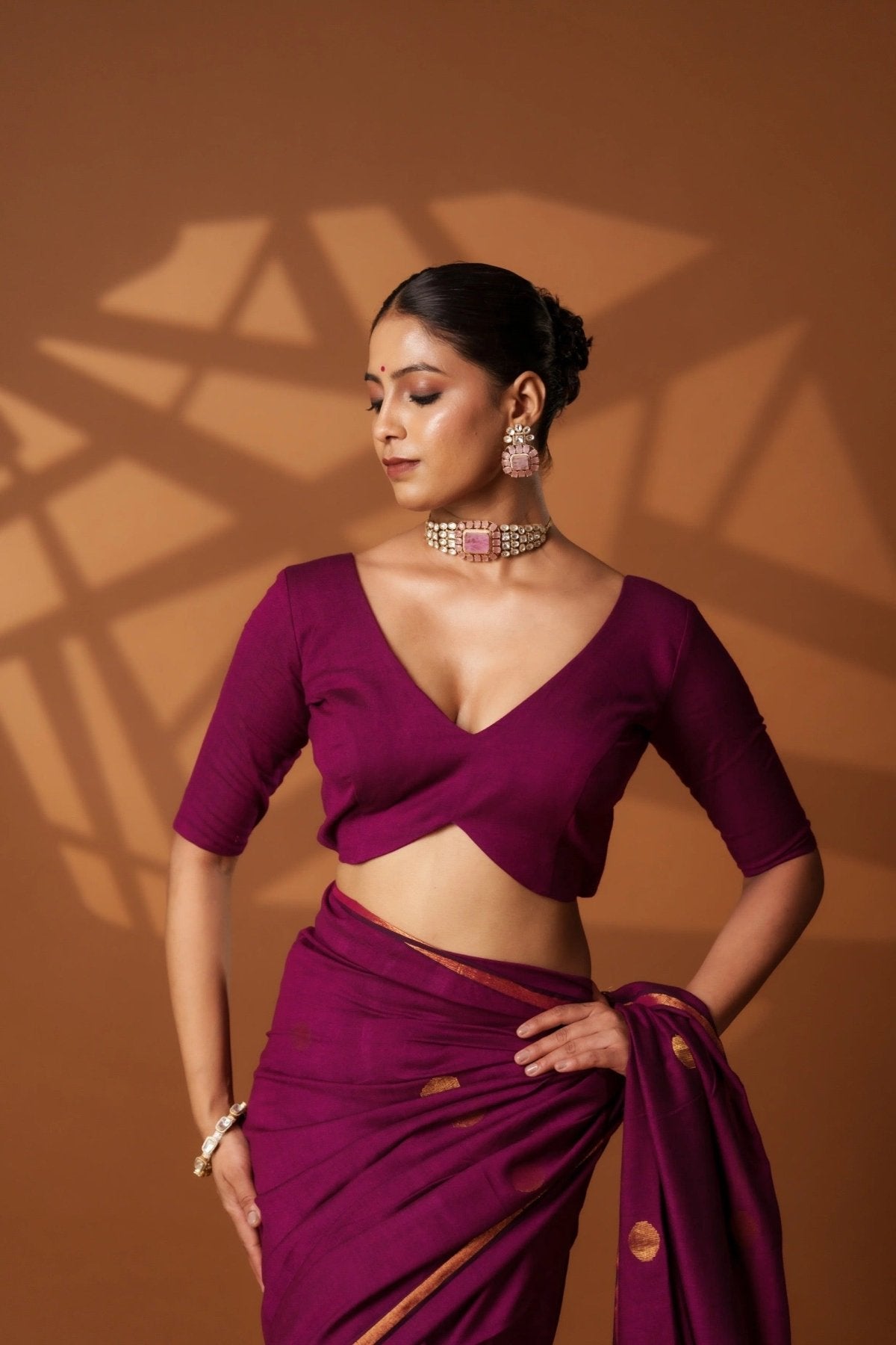 Rosy Shadow Blouse - Eternity by Sakshi