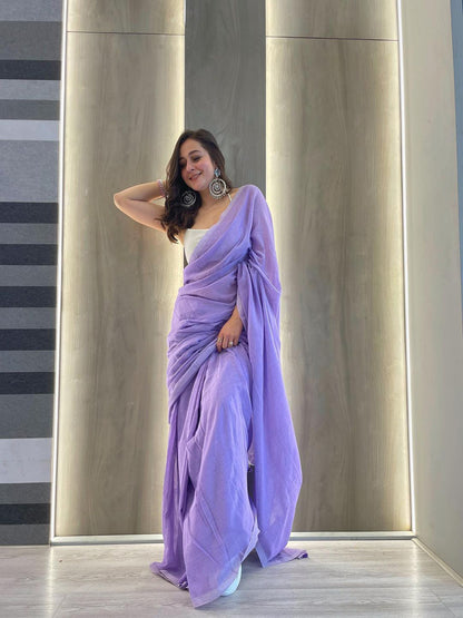 LAVENDER SAREE