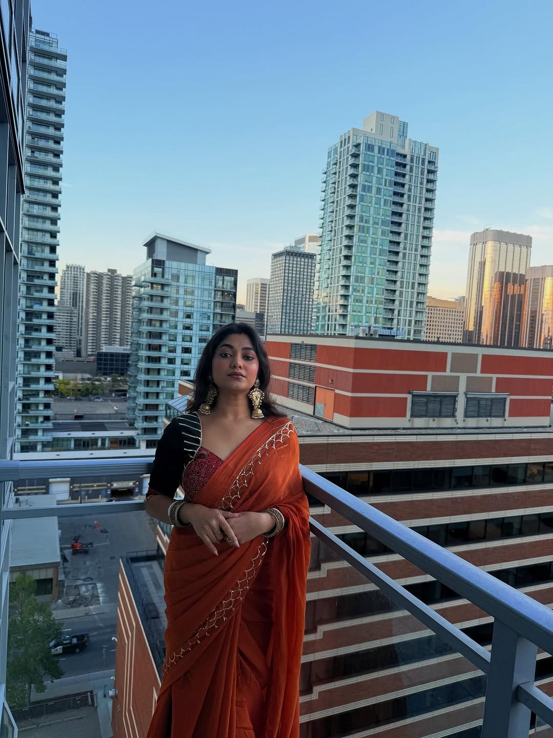 Carrot Roshni Saree - Eternity by Sakshi