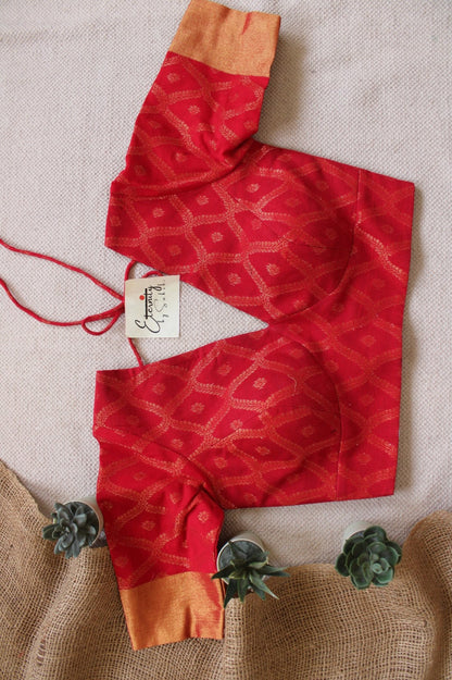 Red Sajni Blouse - Eternity by Sakshi