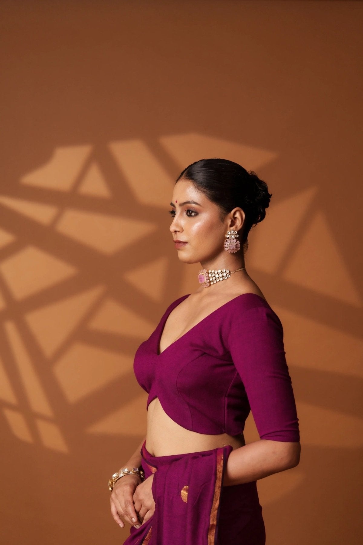 Rosy Shadow Blouse - Eternity by Sakshi