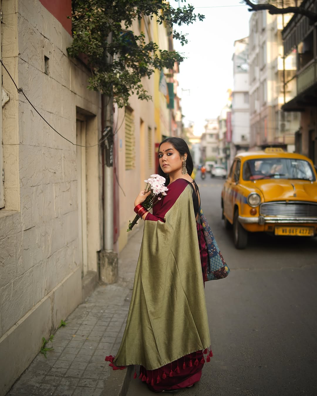 Beet Office saree