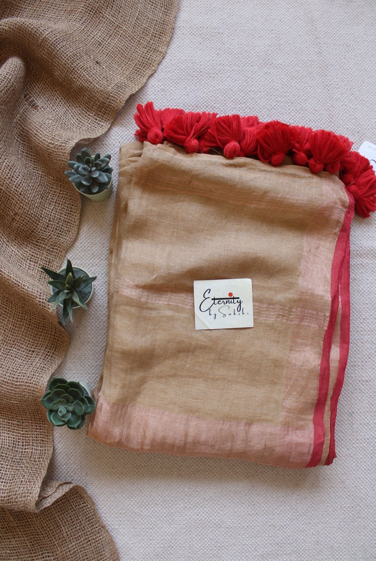 Kangana Linen Saree - Eternity by Sakshi