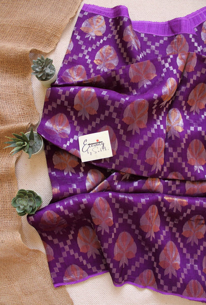Purple Virasat Saree - Eternity by Sakshi