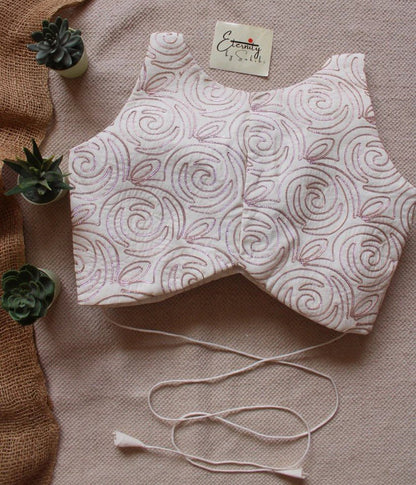 Blush Zari Silk Saree + Pearl Blouse Combo - Eternity by Sakshi