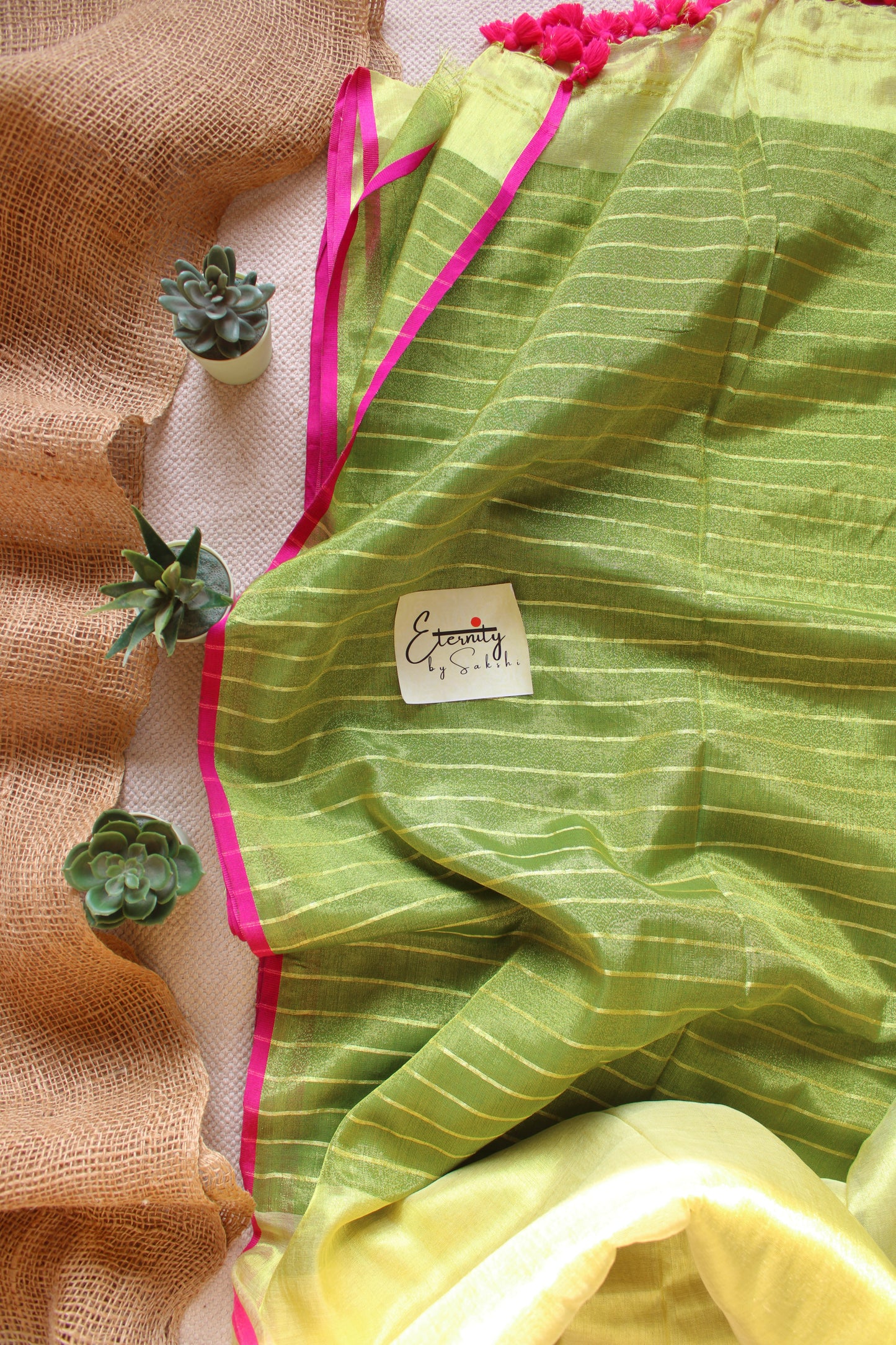Green Begum Saree