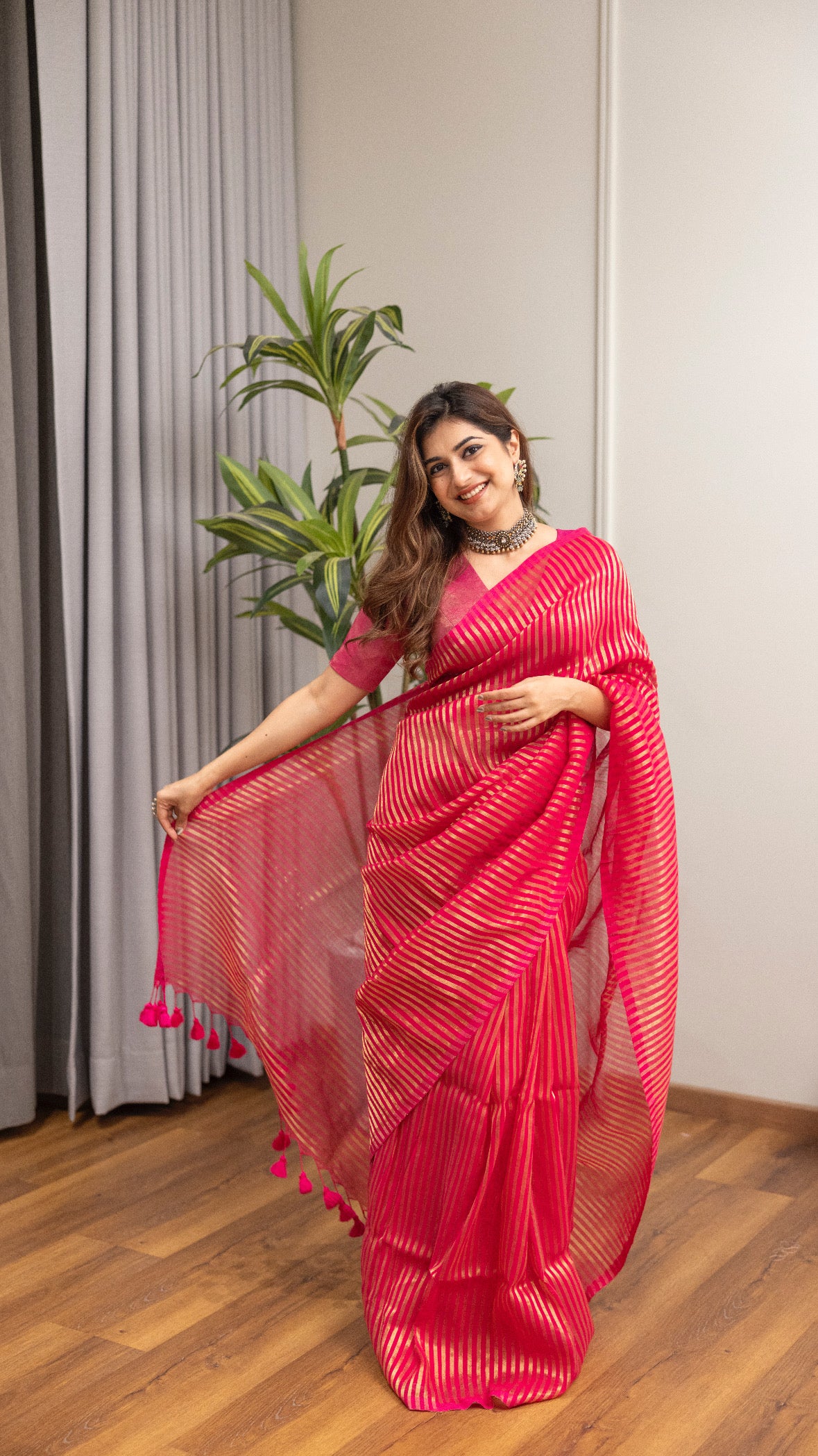 Pink Mohini Saree