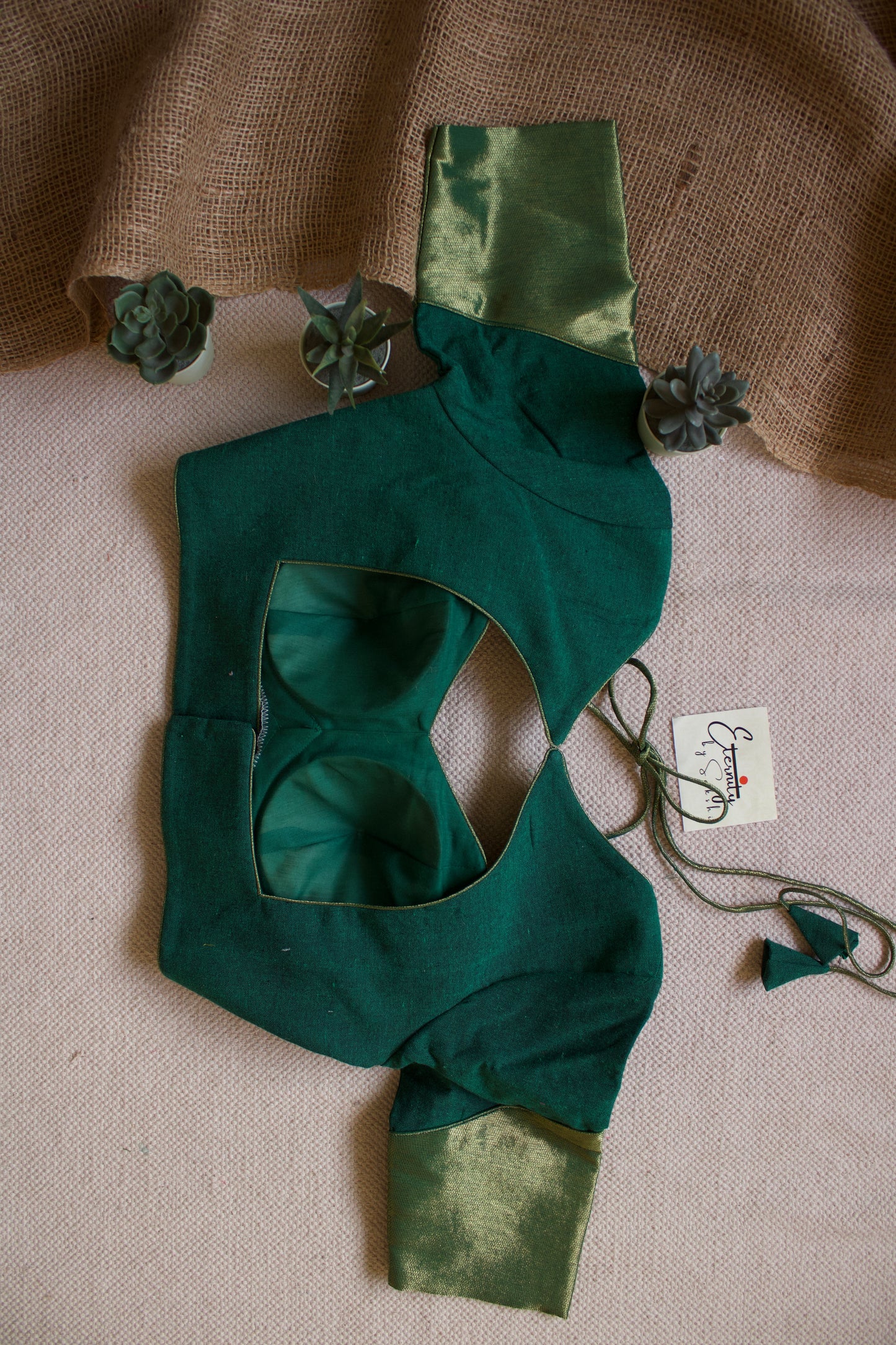 Green Glam Blouse