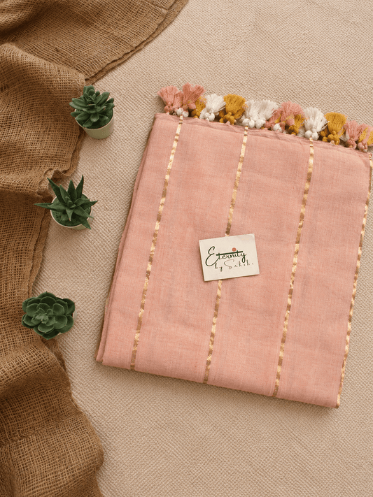 Peach Suti Garage Saree - Eternity by Sakshi