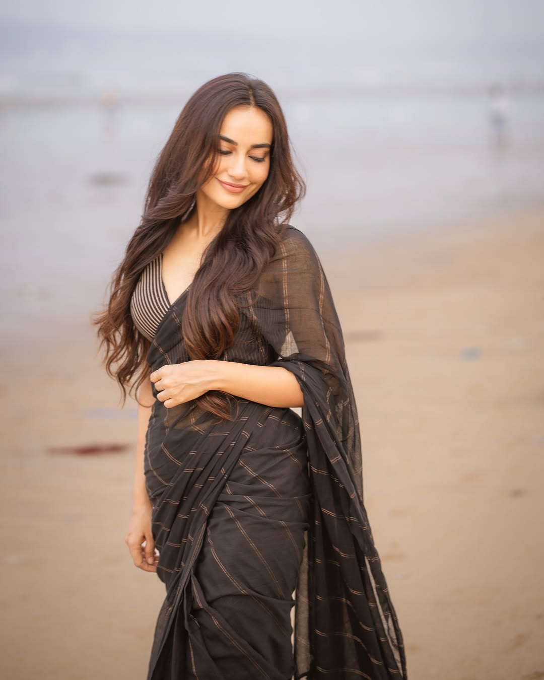 Black Parallel Universe Saree