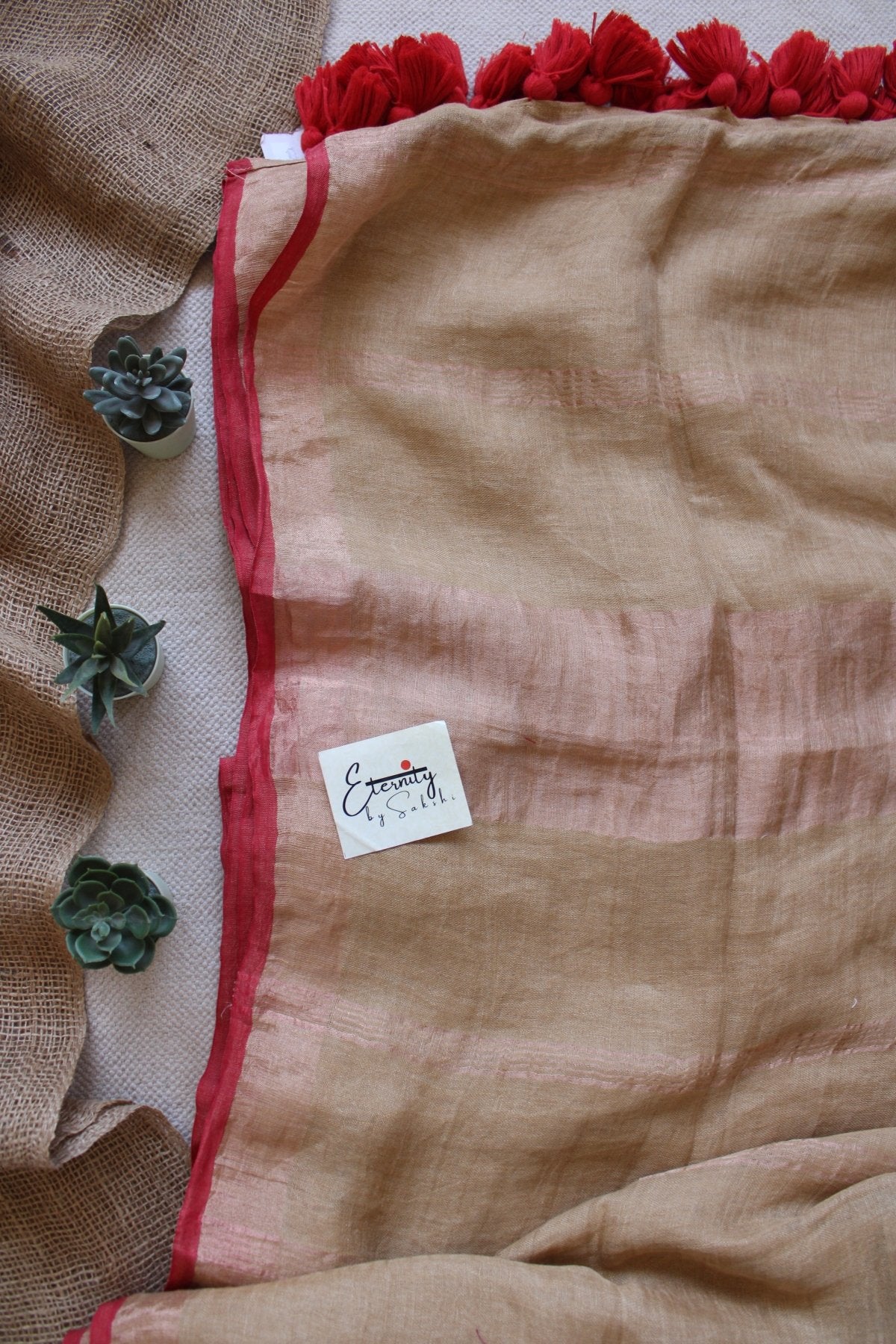 Kangana Linen Saree - Eternity by Sakshi